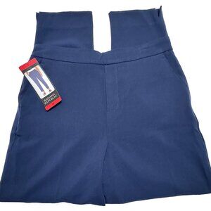 Banana Republic Womens Tapered Pull-On Pants Size 8 Navy Slacks Dress Chino